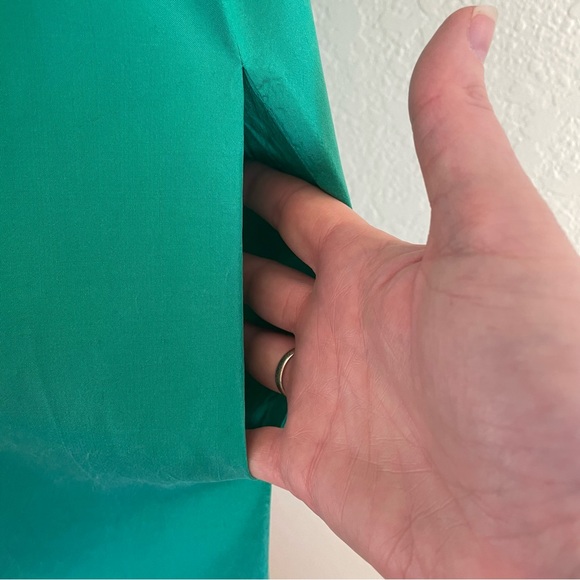 Calypso St. Barth Green Silk Tunic Dress - Picture 10 of 14